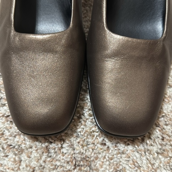 NWOB AEROSOLS Comfortable Women's Mid Heel Pump in Bronze Genuine Leather - Picture 4 of 6